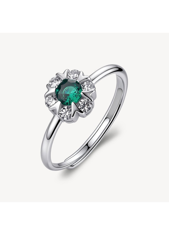 Anello regolabile Brosway Fancy Life Green a fiore FLG159 - vista del prodotto