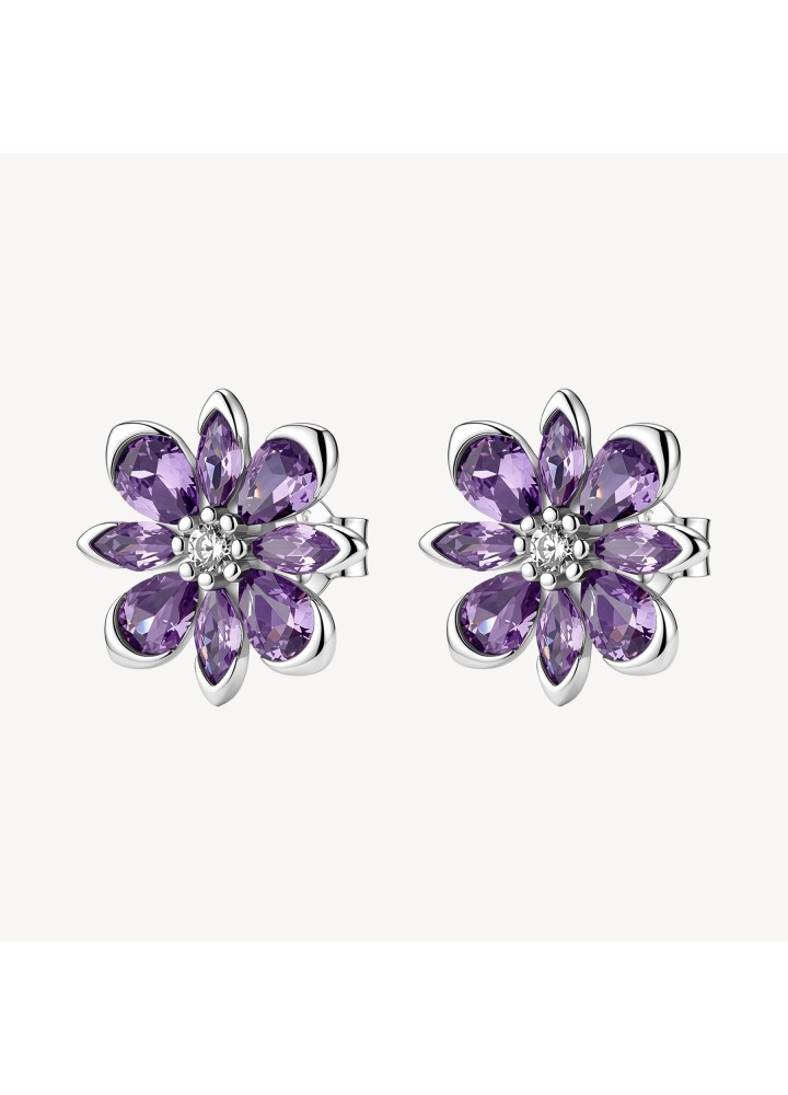 Orecchini Brosway Fancy Magic Purple a fiore FMP137 - vista del prodotto
