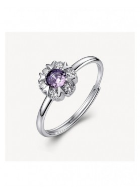 Anello Brosway Fancy Magic Purple FMP139 regolabile a fiore - vista del gioiello