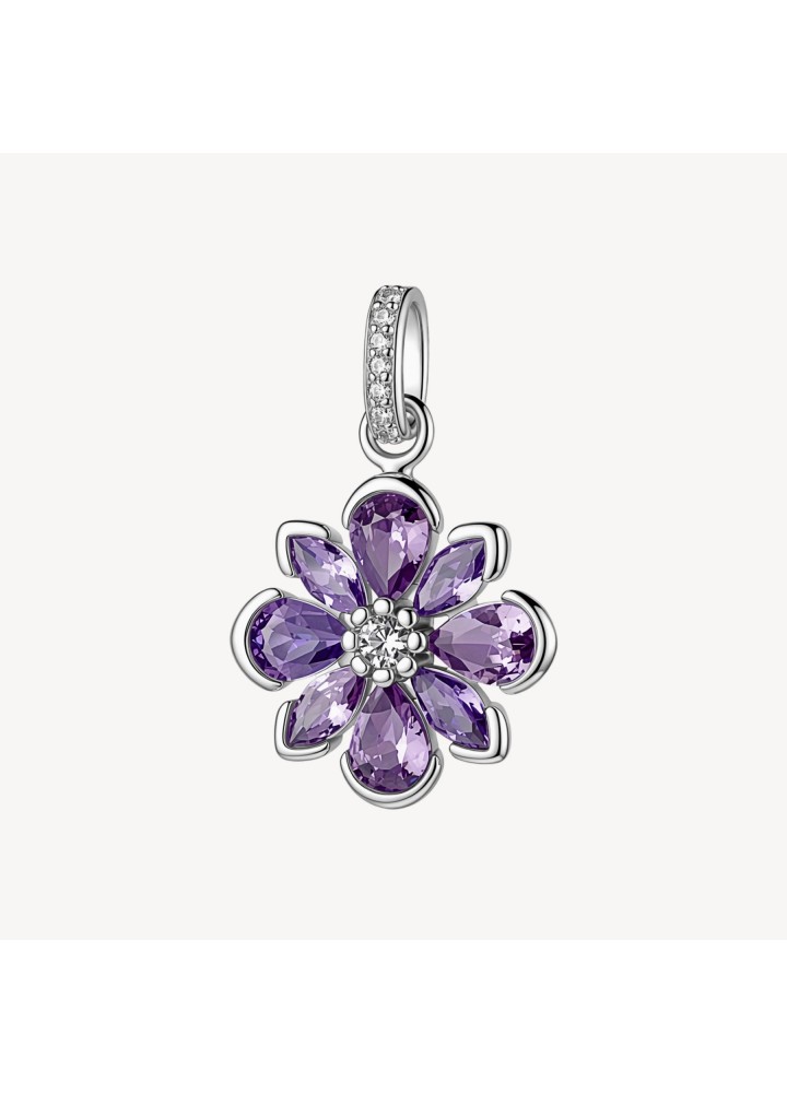 Pendente Brosway Fancy Magic Purple a fiore FMP143 - vista del prodotto