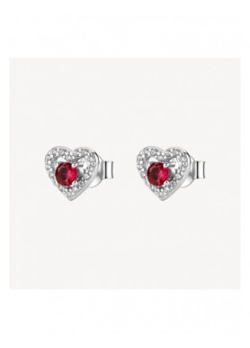Orecchini a cuore Brosway Fancy Passion Ruby con cubic zirconia FPR145