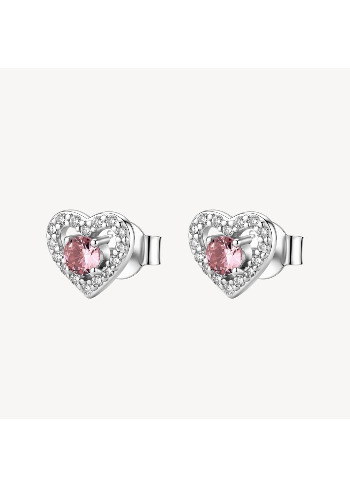 Orecchini Brosway Fancy Tender Pink a cuore FTP26