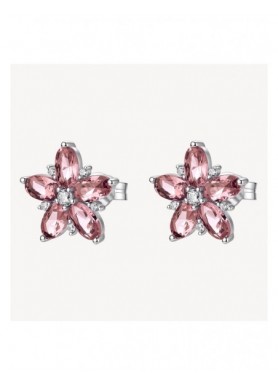 Orecchini a fiore Brosway Fancy Tender Pink con cubic zirconia rosa FTP29