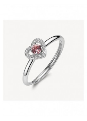 Anello Brosway Fancy Tender Pink FTP30 regolabile a cuore - vista del gioiello