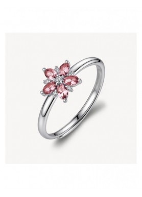 Anello regolabile Brosway Fancy Tender Pink a fiore FTP32