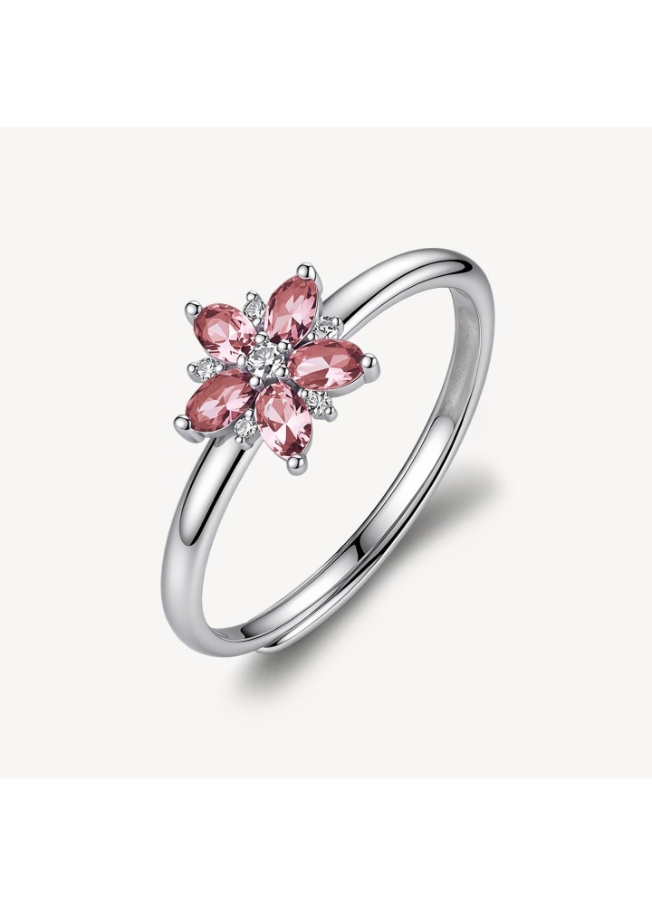Anello regolabile Brosway Fancy Tender Pink a fiore FTP32