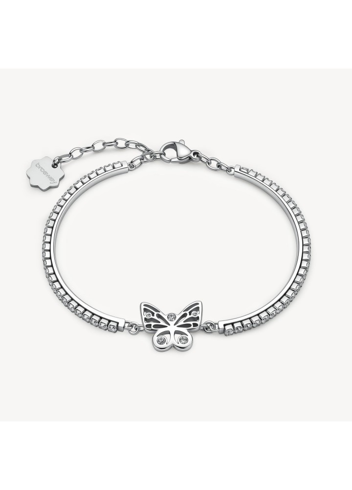 Bracciale semirigido Brosway Chakra con farfalla e zirconi BHKB334