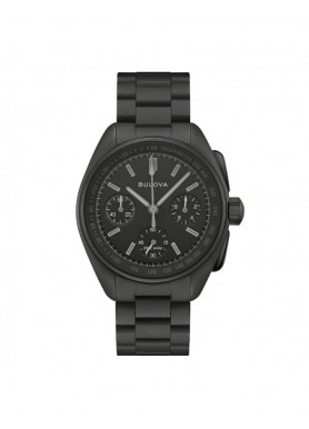 Bulova Lunar Pilot Black Hole Limited Edition 98A335 – quadrante e bracciale