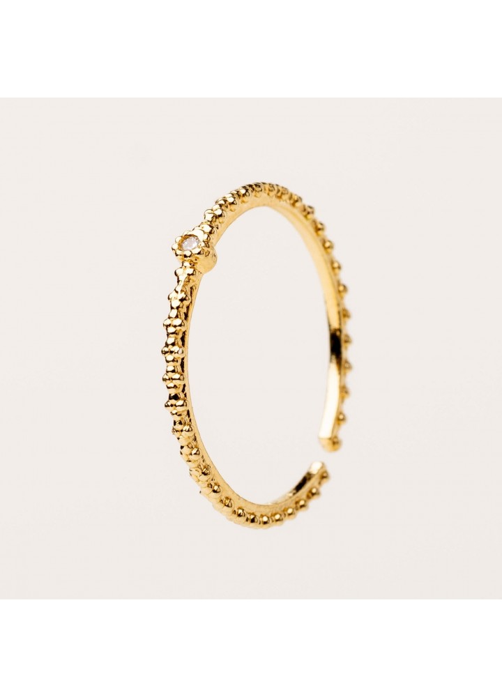 Anello Alisia Aeris Line dorato con zircone bianco AL0733.01.075