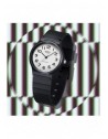 Casio MQ-24-7B2LEG – vista inclinata dell’analogico nero con quadrante bianco