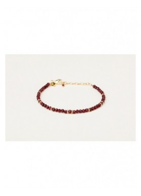 Bracciale Alisia Cornelia AL5320.01.029 dorato con granato bordeaux e rondelle