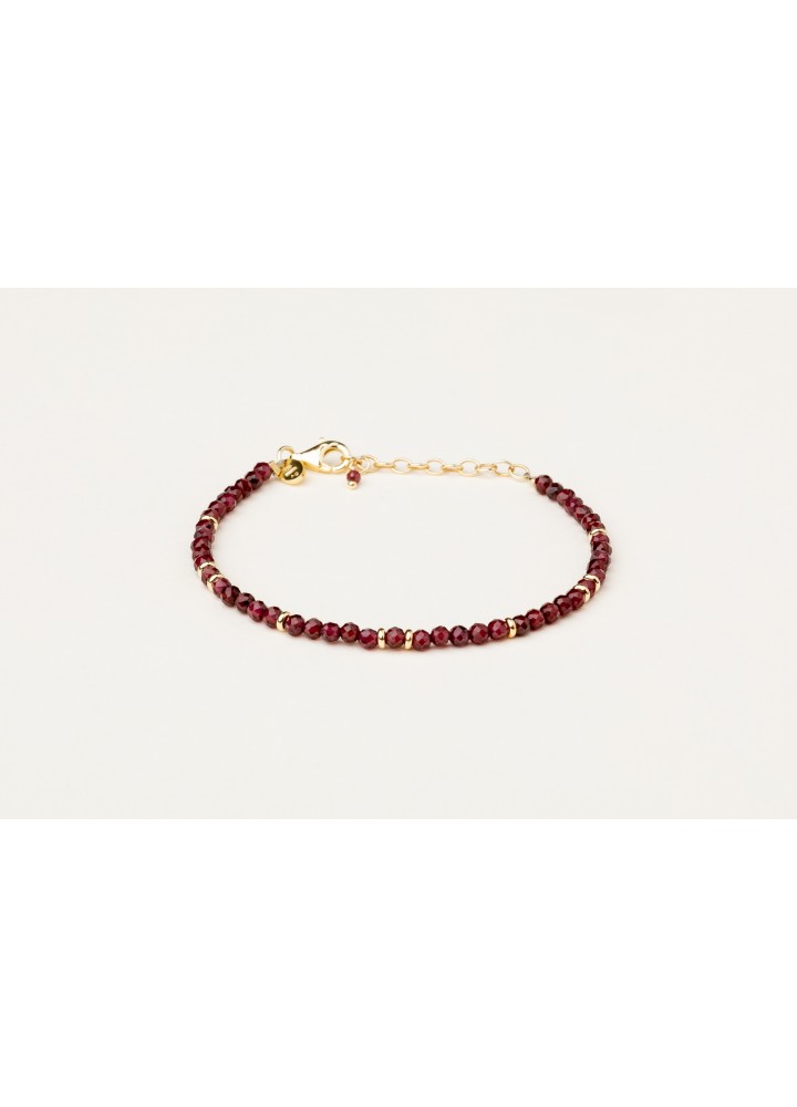 Bracciale Alisia Cornelia AL5320.01.029 dorato con granato bordeaux e rondelle