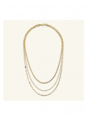 Collana Etrusca Gioielli WSET01020.YG multifilo dorata, vista completa