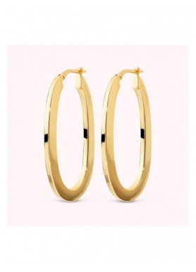 Orecchini Bronzallure WSBZ02723Y.YG ovali dorati, vista frontale della coppia