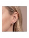 Orecchini Bronzallure Altissima Étoile WSBZ02734.WR, oro rosa e cubic zirconia bianche - indossato