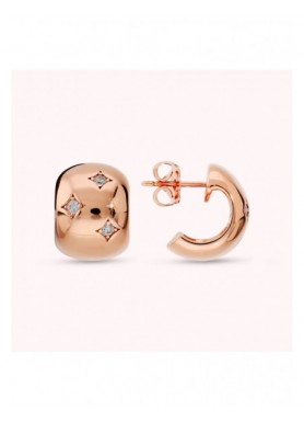 Orecchini Bronzallure Altissima Étoile WSBZ02734.WR, oro rosa e cubic zirconia bianche - dettaglio