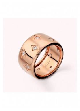 Anello Bronzallure Altissima Étoile WSBZ02733.WR, misura 18, oro rosa e cubic zirconia bianche - vista principale